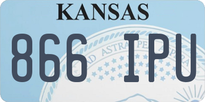 KS license plate 866IPU