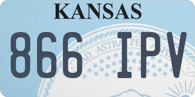 KS license plate 866IPV