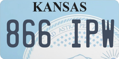 KS license plate 866IPW