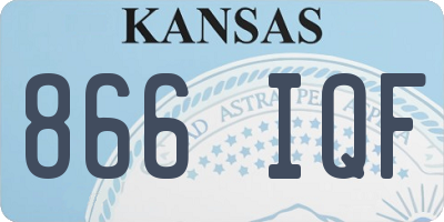 KS license plate 866IQF
