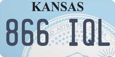 KS license plate 866IQL