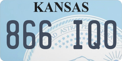 KS license plate 866IQO