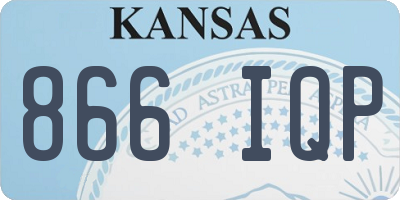 KS license plate 866IQP