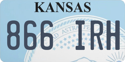 KS license plate 866IRH