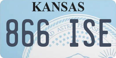 KS license plate 866ISE