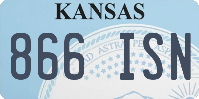 KS license plate 866ISN