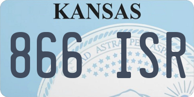KS license plate 866ISR