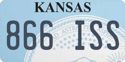 KS license plate 866ISS