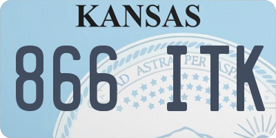 KS license plate 866ITK