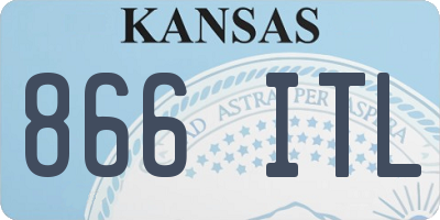 KS license plate 866ITL
