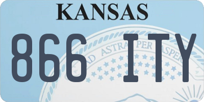 KS license plate 866ITY