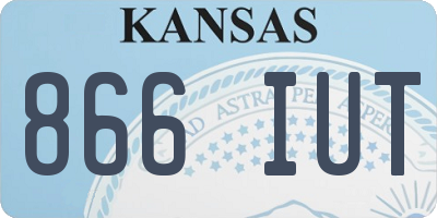 KS license plate 866IUT