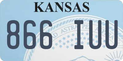 KS license plate 866IUU
