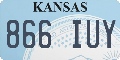 KS license plate 866IUY