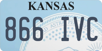 KS license plate 866IVC