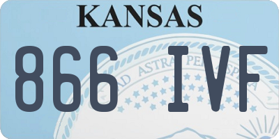KS license plate 866IVF