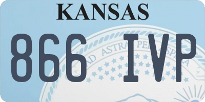 KS license plate 866IVP