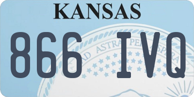 KS license plate 866IVQ