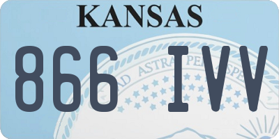 KS license plate 866IVV