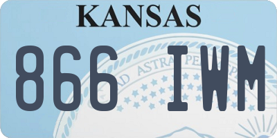 KS license plate 866IWM