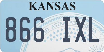 KS license plate 866IXL