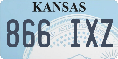 KS license plate 866IXZ