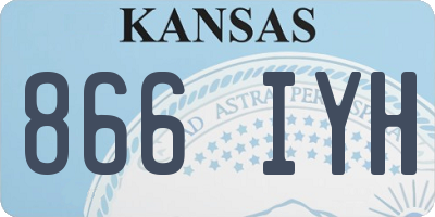 KS license plate 866IYH