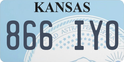 KS license plate 866IYO