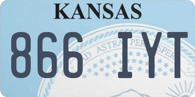 KS license plate 866IYT