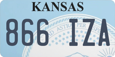 KS license plate 866IZA