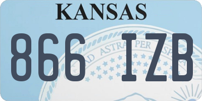 KS license plate 866IZB