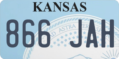 KS license plate 866JAH