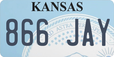 KS license plate 866JAY