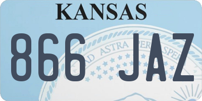 KS license plate 866JAZ