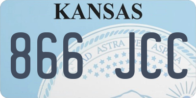 KS license plate 866JCC