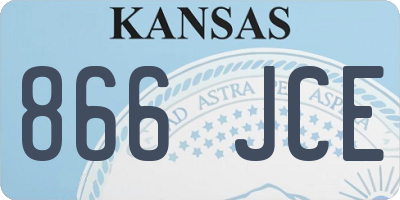 KS license plate 866JCE