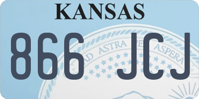 KS license plate 866JCJ