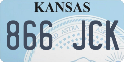 KS license plate 866JCK