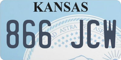 KS license plate 866JCW