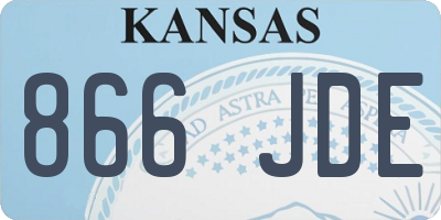 KS license plate 866JDE