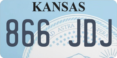 KS license plate 866JDJ
