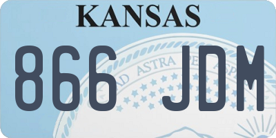 KS license plate 866JDM