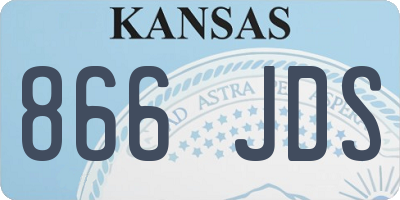 KS license plate 866JDS