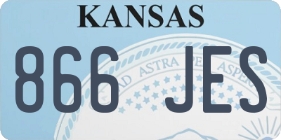 KS license plate 866JES