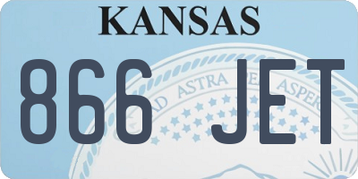 KS license plate 866JET