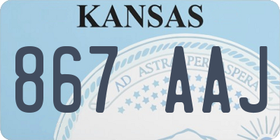 KS license plate 867AAJ