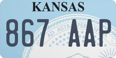 KS license plate 867AAP