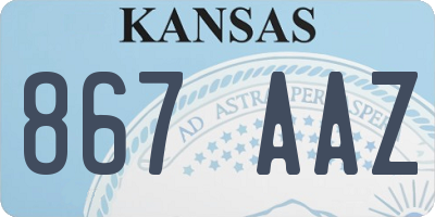 KS license plate 867AAZ