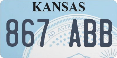 KS license plate 867ABB