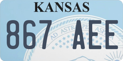 KS license plate 867AEE
